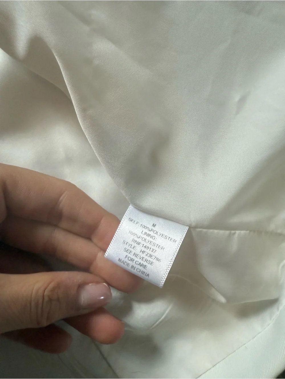 Hyfve Ivory Sleeveless Blazer Vest Medium Open Front Longline Career Chic